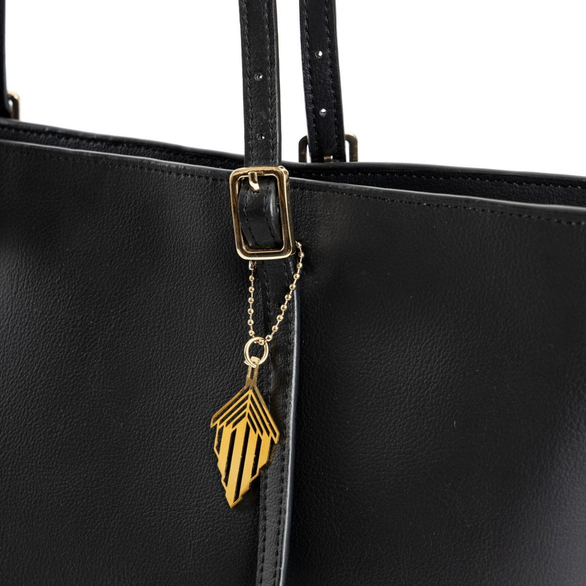 Minerva (Black) | Women's bag made with Cactus Leather – Womens Bag on Brown Living™. SKU: TGH 1008. Img 2.