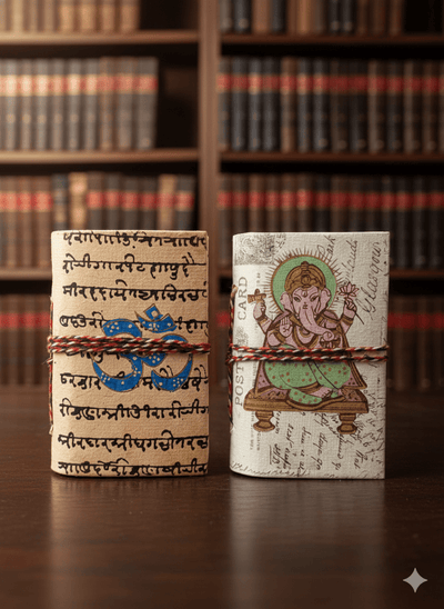 Mini Recycled Paper Journal Pack of 2 – Notebooks & Notepads on Brown Living™. SKU: OEP2533993a. Img 10.