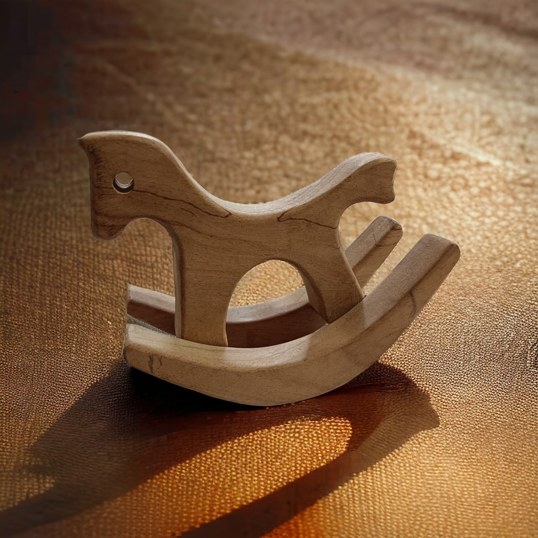 Mini Swing Horse For Toddlers | Learning Balance & Coordination – Wooden Toys on Brown Living™. SKU: S_HRS. Img 3.