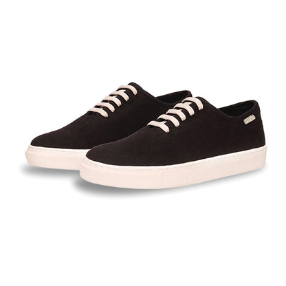 Minimal Black Mens Sneaker Lace Up | Verified Sustainable by Brown Living™