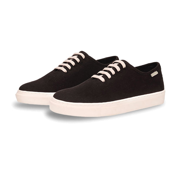 Minimal Black Mens Sneaker Lace Up | Verified Sustainable Mens Casual Shoes on Brown Living™