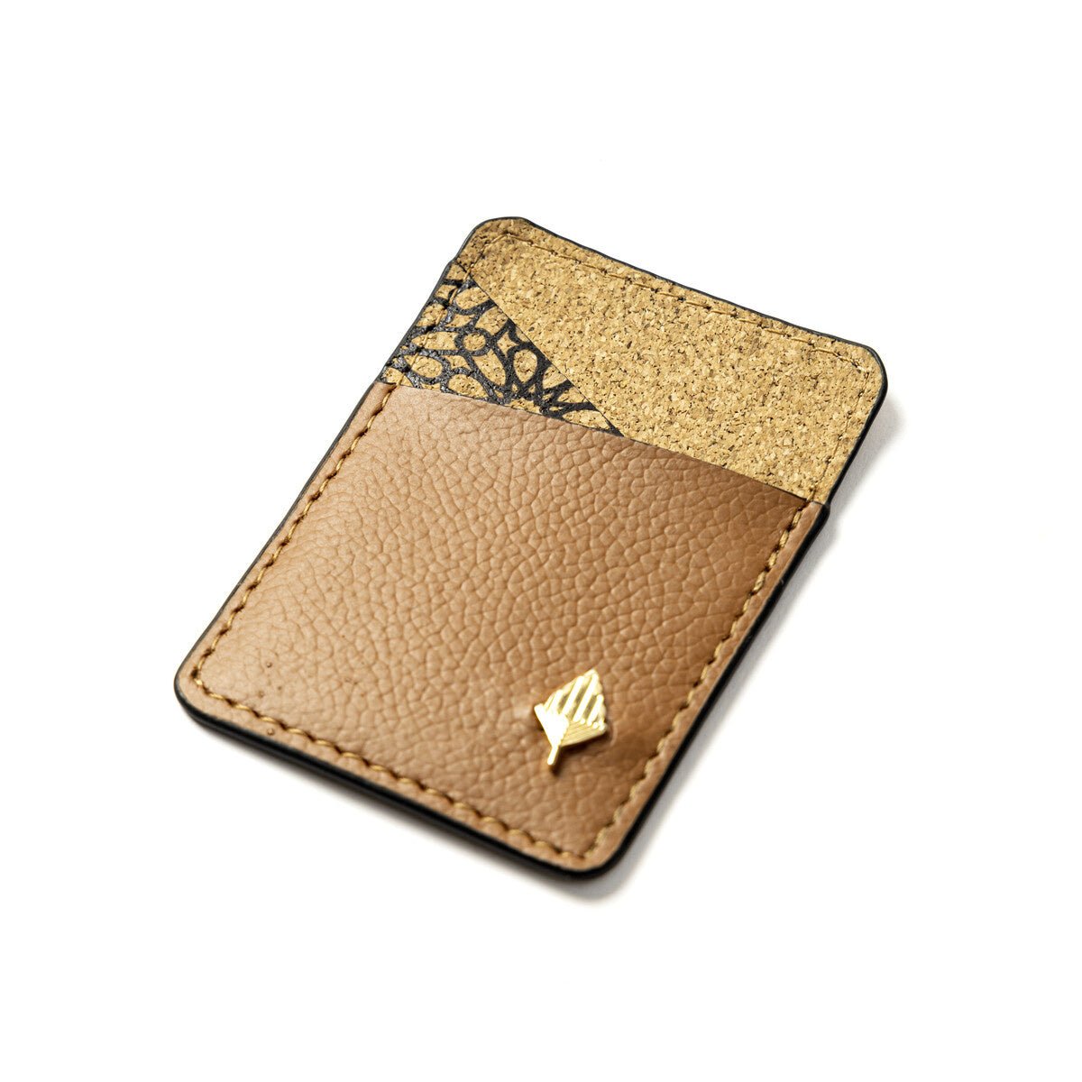 Minimalist Card Holder – Plant Leather & Cork (Tawny Brown) – Travel Accessories on Brown Living™. SKU: CPCHGH002. Img 2.