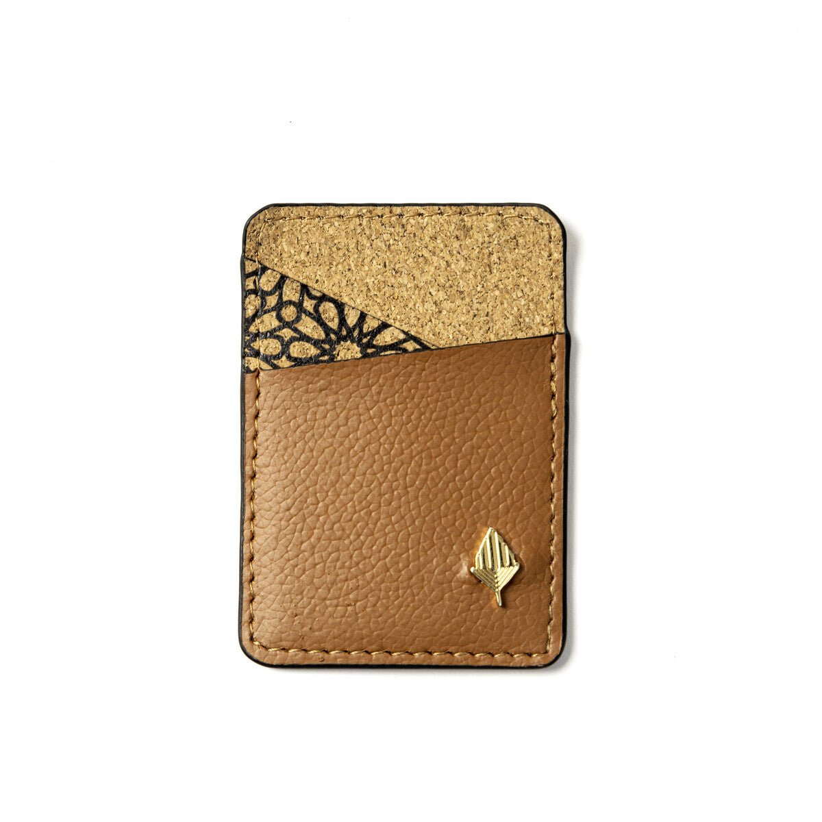 Minimalist Card Holder – Plant Leather & Cork (Tawny Brown) – Travel Accessories on Brown Living™. SKU: CPCHGH002. Img 1.