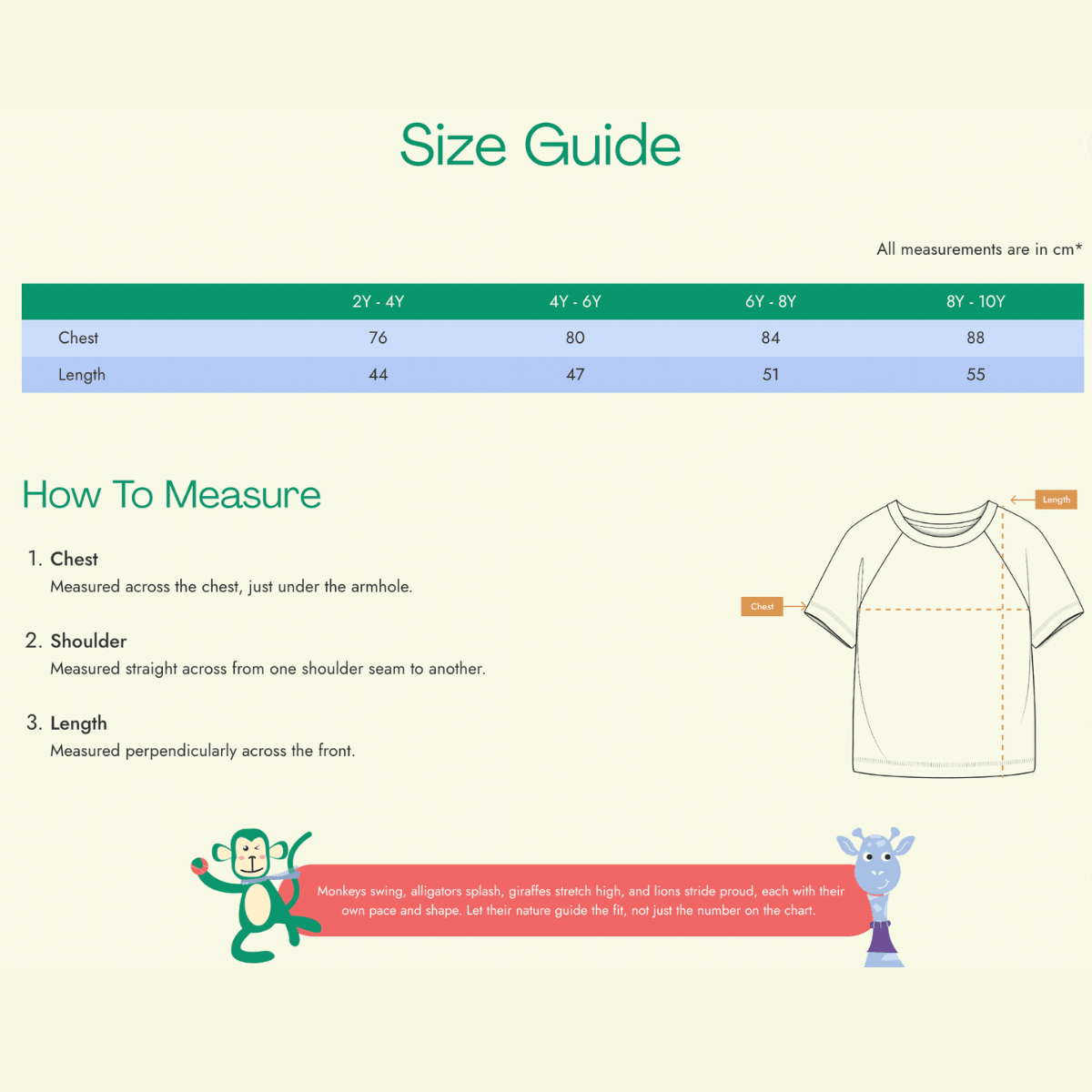 Mint Cooler Unisex Tee-100% Cotton, Free Dyes & Dermatologist Reviewed – Kids T-Shirts on Brown Living™. SKU: KT01A-2-4Y. Img 10.