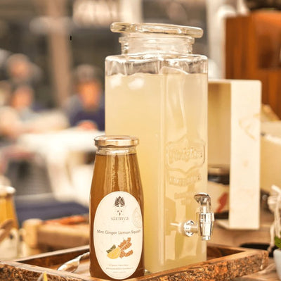 Mint Ginger Lemon Squash – Health & Energy Drinks on Brown Living™. SKU: Ginge_600ml1001. Img 5.