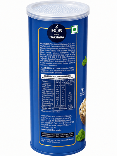 Mint Makhana 60g | Roasted Fox Nuts Healthy Snack – Healthy Snacks on Brown Living™. SKU: HGE0005. Img 3.