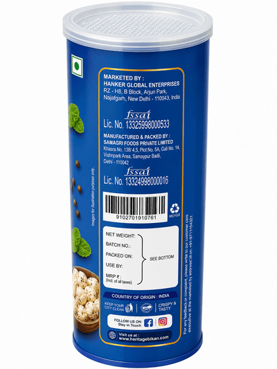 Mint Makhana 60g | Roasted Fox Nuts Healthy Snack – Healthy Snacks on Brown Living™. SKU: HGE0005. Img 4.