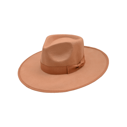 Mirage Fedora Hat | Classic Structured Fedora For Travel & Everyday St – Womens Hat on Brown Living™. SKU: MBNL006008. Img 13.