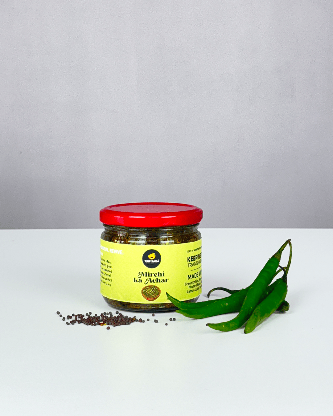 Mirchi ka Achar | Indian Green Chilli Pickle | Spicy & Tangy | 250 g – Pickles & Chutney on Brown Living™. SKU: TP-PK-MC. Img 3.