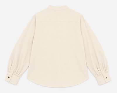 Mirror Tuck Shirt – Contemporary Tucked Detail Shirt for Modern Style – Womens Shirt on Brown Living™. SKU: ACB2026010. Img 2.