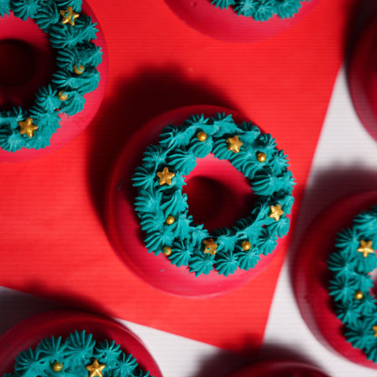 Mistletoe Donut Soap | Handmade Festive Christmas Donut Soap – Body Soap on Brown Living™. SKU: SLTYSECRT-17. Img 1.