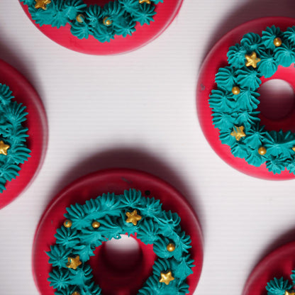 Mistletoe Donut Soap | Handmade Festive Christmas Donut Soap – Body Soap on Brown Living™. SKU: SLTYSECRT-17. Img 2.