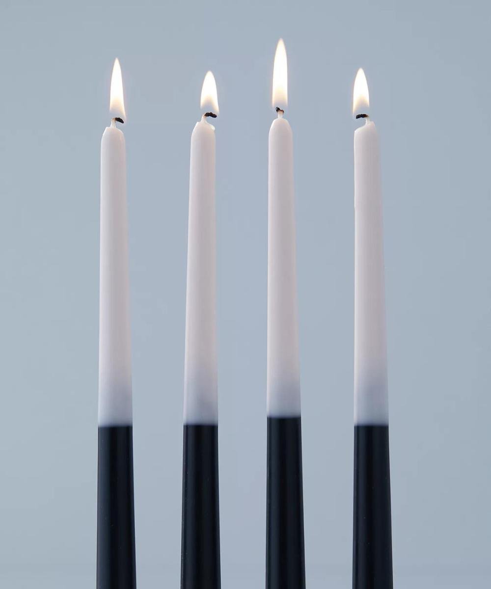 Mix & Match Tapered Candles - Black - Set of 4 | Verified Sustainable by Brown Living™