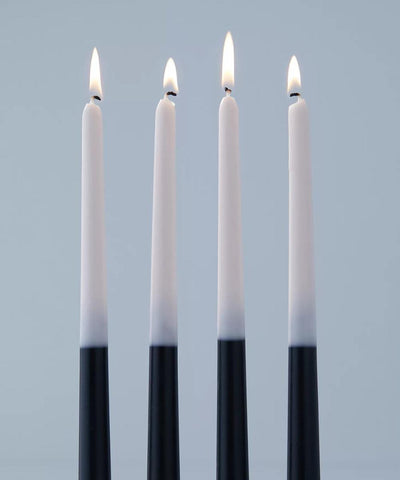 Mix & Match Tapered Candles - Black - Set of 4 – Candles & Fragrances on Brown Living™. SKU: BTCB05902_N. Img 1.