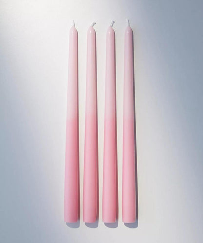Mix & Match Tapered Candles - Pink - Set of 4 | Verified Sustainable by Brown Living™