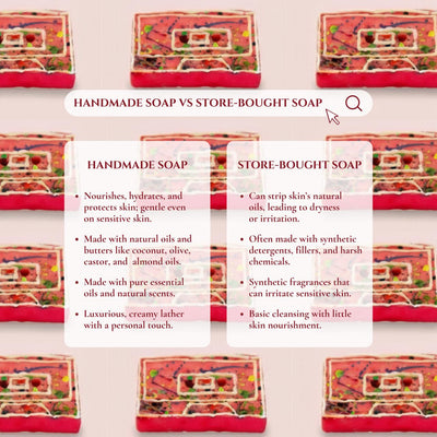 Mix Tape Soap - Retro Themed Handmade Bath Soap – Body Soap on Brown Living™. SKU: SS-32. Img 3.