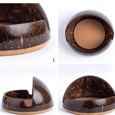 Mobile Holder | Made with Coconut Shell – Desk Accessories on Brown Living™. SKU: KOT-HU-003. Img 2.