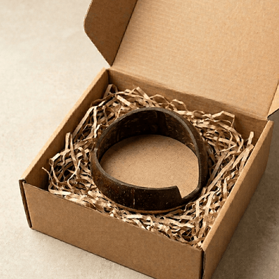 Mobile Holder | Made with Coconut Shell – Desk Accessories on Brown Living™. SKU: KOT-HU-003. Img 3.