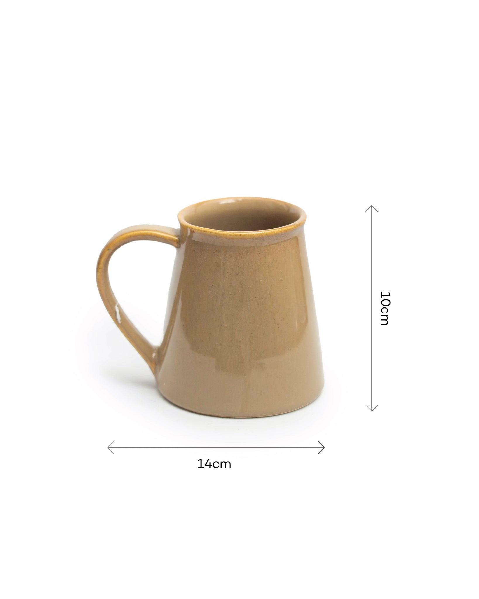 Mocha Melt Ceramic Mug Set of 2 | Handmade Coffee & Tea Mugs – Cups & Saucers on Brown Living™. SKU: MS-DRK-0027-MUG. Img 3.