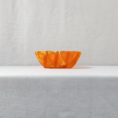 Mockup Vessel Plant - Based Translucent Orange Tray – Home Decor on Brown Living™. SKU: MOVEEDPLTOA104. Img 3.