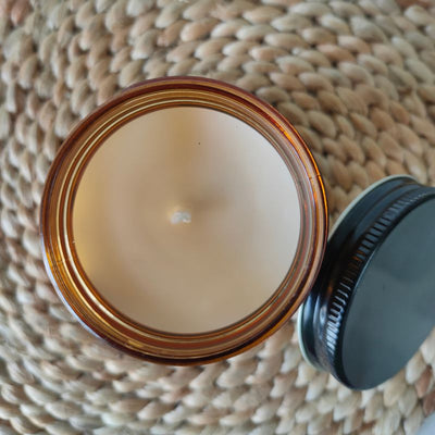 Mogra Scented Soy Wax Candle – Natural & Eco - Friendly – Candles & Fragrances on Brown Living™. SKU: BGSC000007. Img 3.