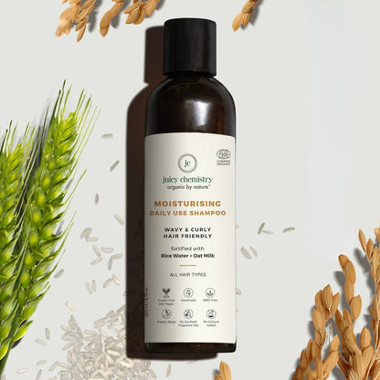 Moisturising Rice Water & Oat Milk Daily Shampoo - 200 ml | Verified Sustainable by Brown Living™