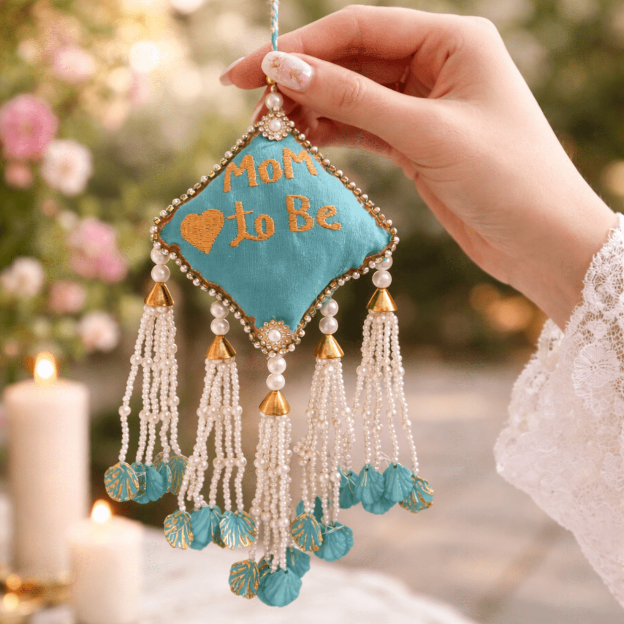 Mom To Be Lumba | Handmade Baby Shower & Raksha Bandhan for Bhabi – Gift Hampers on Brown Living™. SKU: Rkh-20. Img 1.