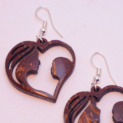 Mom With Baby Pendant And Earring Set Motherhood Jewellery – Womens Jewelry Sets on Brown Living™. SKU: EAR-MAD-032. Img 6.