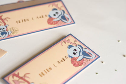 Money Envelopes - K for Koala | Bright | 350 GSM Laminated Paper | Verified Sustainable by Brown Living™