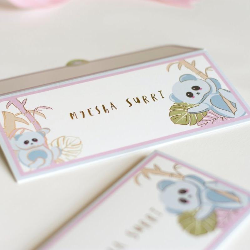 Money Envelopes - K for Koala | Pastel | 350 GSM Laminated Paper | Verified Sustainable by Brown Living™