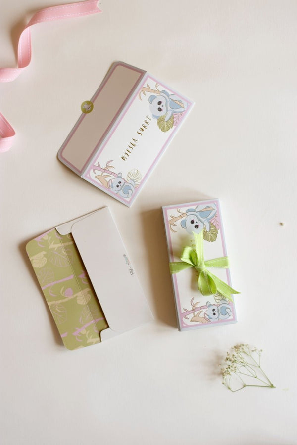 Money Envelopes - K for Koala | Pastel | 350 GSM Laminated Paper | Verified Sustainable by Brown Living™