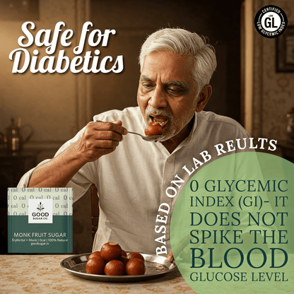 Monk Fruit Sachets | Natural Zero - Calorie Sweetener – Sweets on Brown Living™. SKU: TGS_MFS_S30. Img 4.