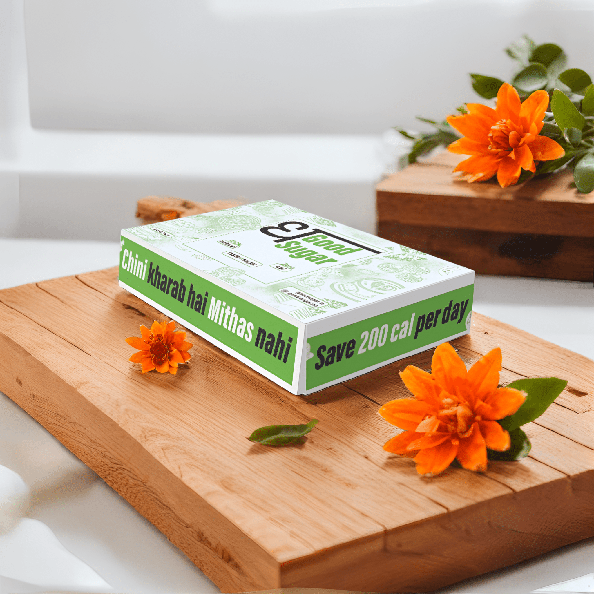 Monk Fruit Sachets | Natural Zero - Calorie Sweetener – Sweets on Brown Living™. SKU: TGS_MFS_S30. Img 1.
