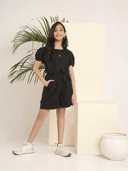 MonoChic Co - ord Shorts Set for Girls – Stylish & Comfortable Outfit – Womens Co - Ord Sets on Brown Living™. SKU: LB06-01-01. Img 2.