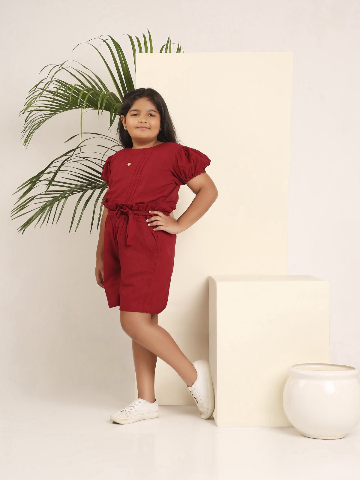 MonoChic Co - ord Shorts Set for Girls – Stylish & Comfortable Outfit – Womens Co - Ord Sets on Brown Living™. SKU: LB06-02-01. Img 4.
