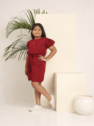 MonoChic Co - ord Shorts Set for Girls – Stylish & Comfortable Outfit – Womens Co - Ord Sets on Brown Living™. SKU: LB06-02-01. Img 4.