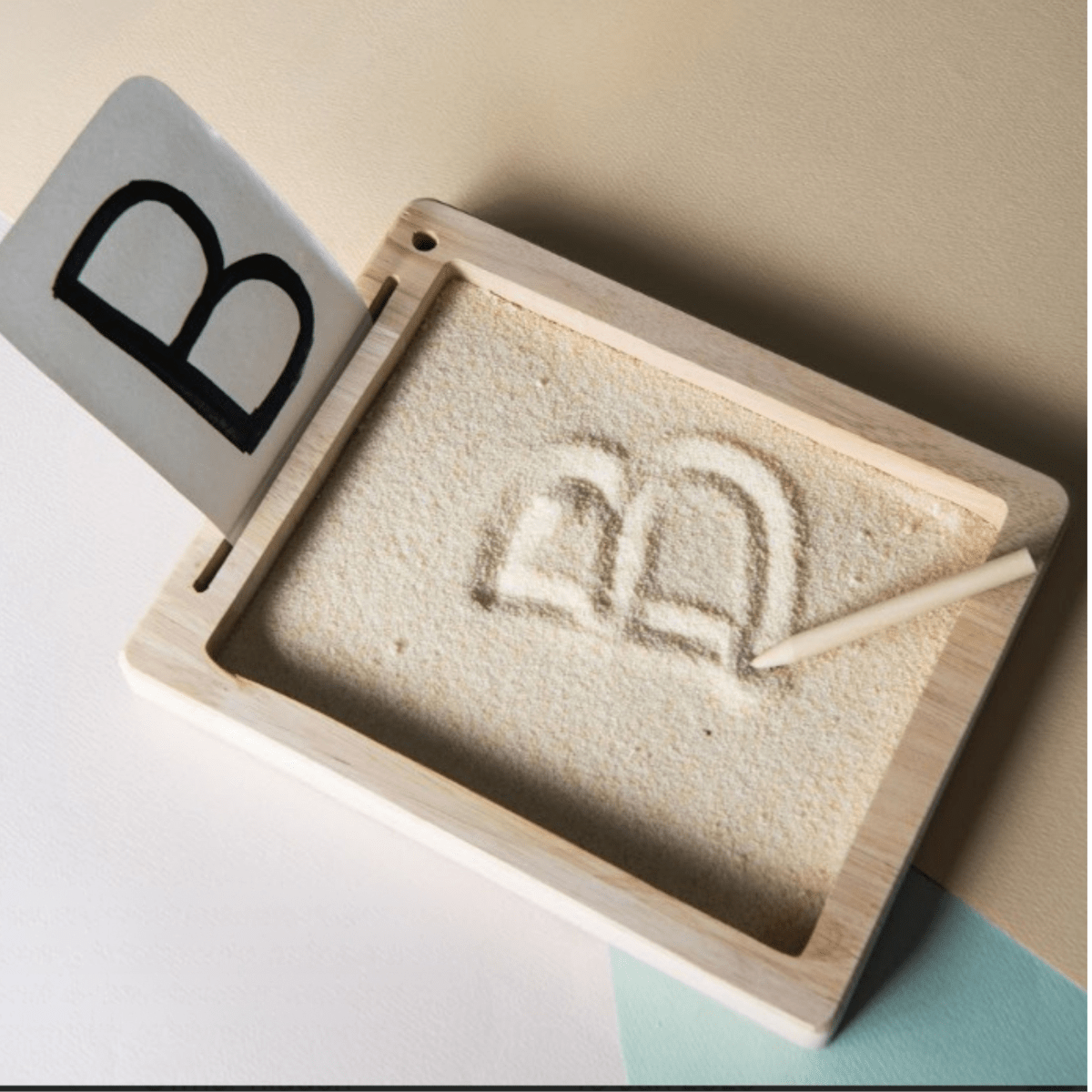 Montessori Wooden Tray and Sorter | Early Learning Activity Toy – Learning & Educational Toys on Brown Living™. SKU: TTOE005. Img 1.