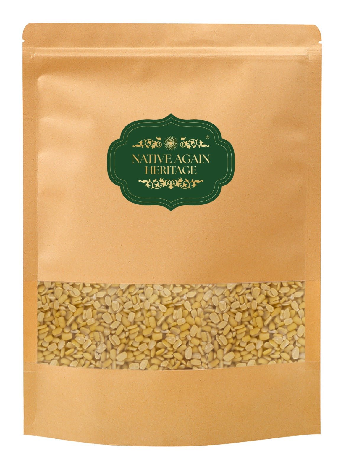 Moong Dal Yellow Split 500g – Light & Protein Rich Lentils – Cereal & Meusli on Brown Living™. SKU: I00023. Img 2.