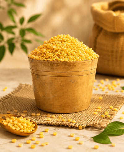 Moong Dal Yellow Split 500g – Light & Protein Rich Lentils – Cooking & Baking Supplies on Brown Living™. SKU: I00023. Img 5.