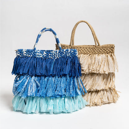 Moonlit Raffia Bag | Handwoven Natural Raffia Shoulder Bag – Handbags on Brown Living™. SKU: S24MOONLRA199-BE. Img 9.