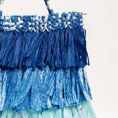 Moonlit Raffia Bag | Handwoven Natural Raffia Shoulder Bag – Handbags on Brown Living™. SKU: S24MOONLRA199-COB. Img 5.