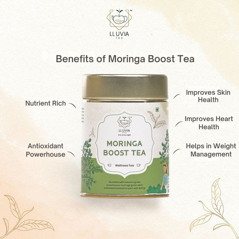 Moringa Boost Tea|Nutrient - Rich|Vitality and Digestive Health - 50g | Verified Sustainable by Brown Living™