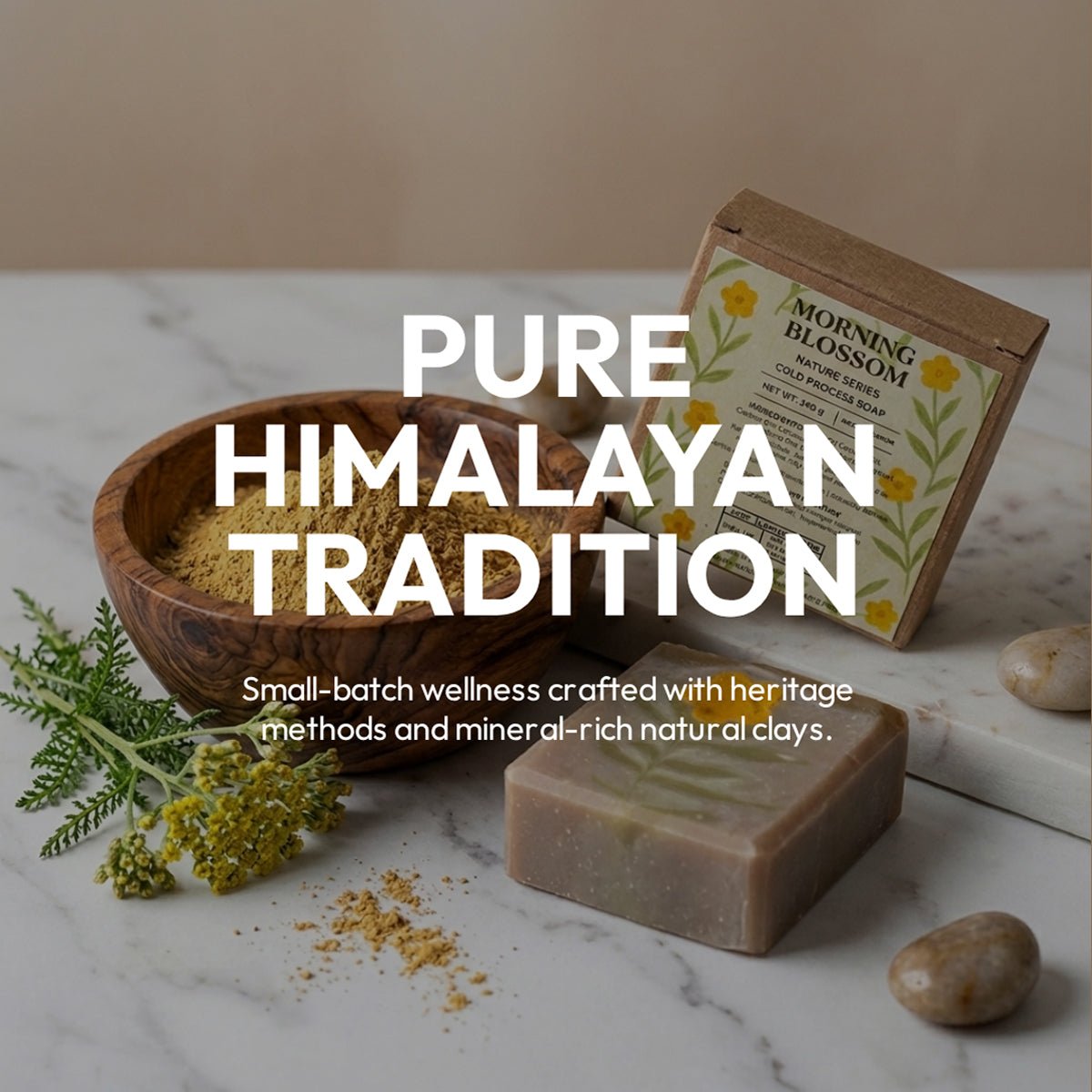 Morning Blossom Unscented Artistic Soap –Gentle Natural Cleanse | 120g – Soap on Brown Living™. SKU: LN-MB-120. Img 3.