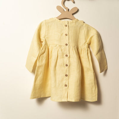 Morning Sunshine 100% Hemp Baby Frock Premium Soft Dress – Kids Frocks & Dresses on Brown Living™. SKU: ARN002_0-3. Img 2.