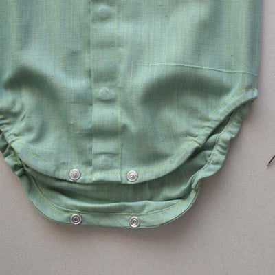 Moss Green Baby Onesie – Kids Onesies on Brown Living™. SKU: C1O00LG13NB. Img 2.