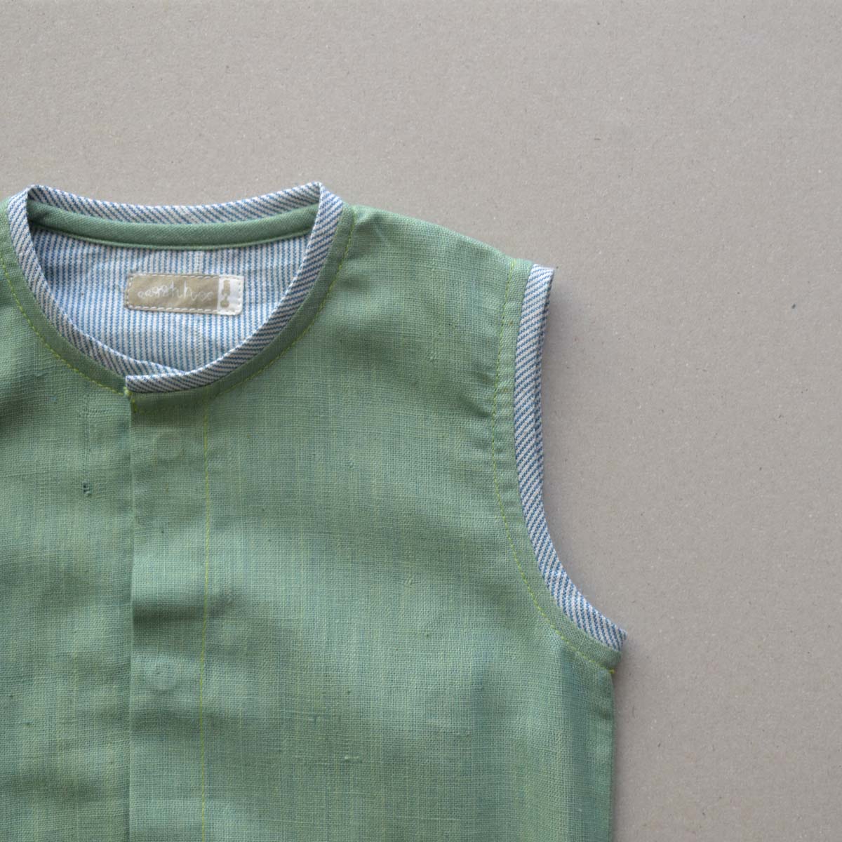 Moss Green Baby Onesie – Kids Onesies on Brown Living™. SKU: C1O00LG13NB. Img 3.