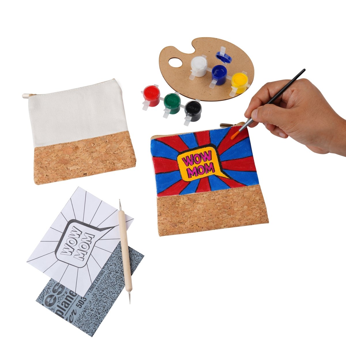 Mother Appreciation Trinket Pouch Painting DIY Kit – Learning & Educational Toys by The Cork Studio available on Brown Living™. . SKU: TCS - 21. Img 3.
