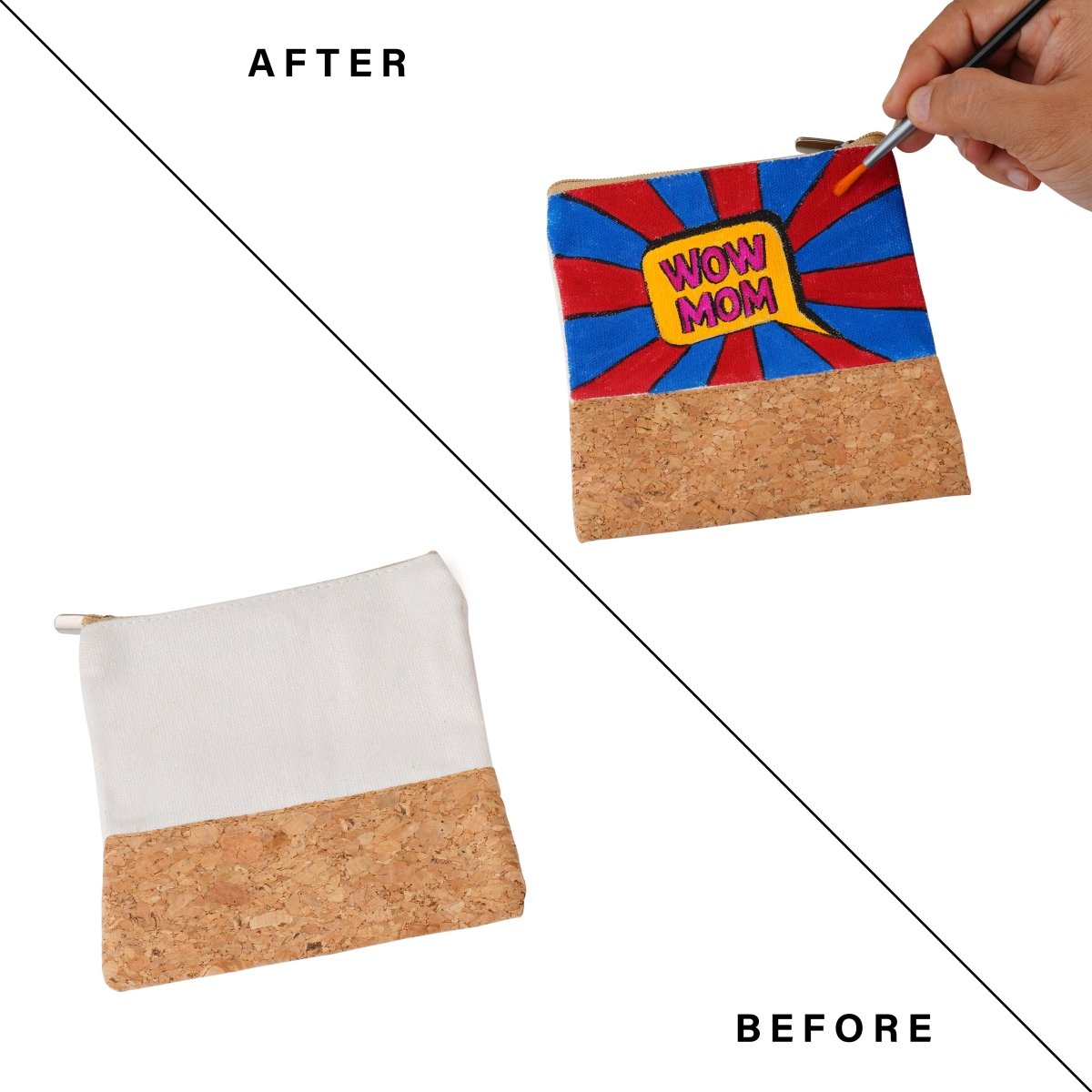 Mother Appreciation Trinket Pouch Painting DIY Kit – Learning & Educational Toys by The Cork Studio available on Brown Living™. . SKU: TCS - 21. Img 2.