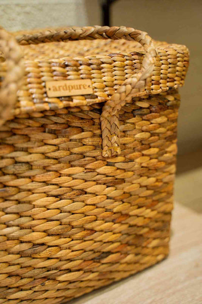 Mother Care Storage Boxes with Lid and Handles | Set of 3 – Home Decor on Brown Living™. SKU: 111W. Img 2.