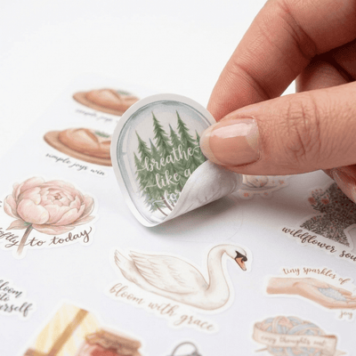 Motivational Mindfulness Quotes Stickers For Journaling & Vision Board – Stationery on Brown Living™. SKU: 14-CA18-MotivationalStickers. Img 3.